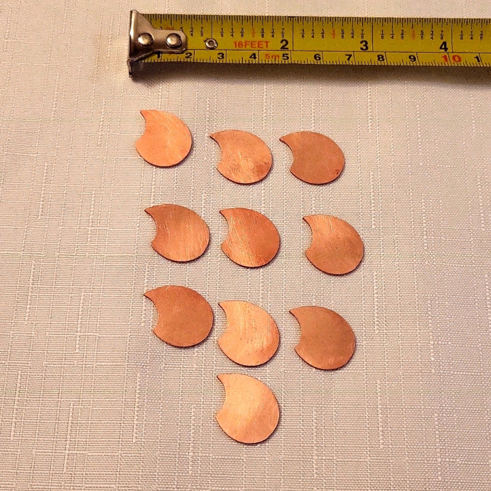 10 Copper enamelling Blanks